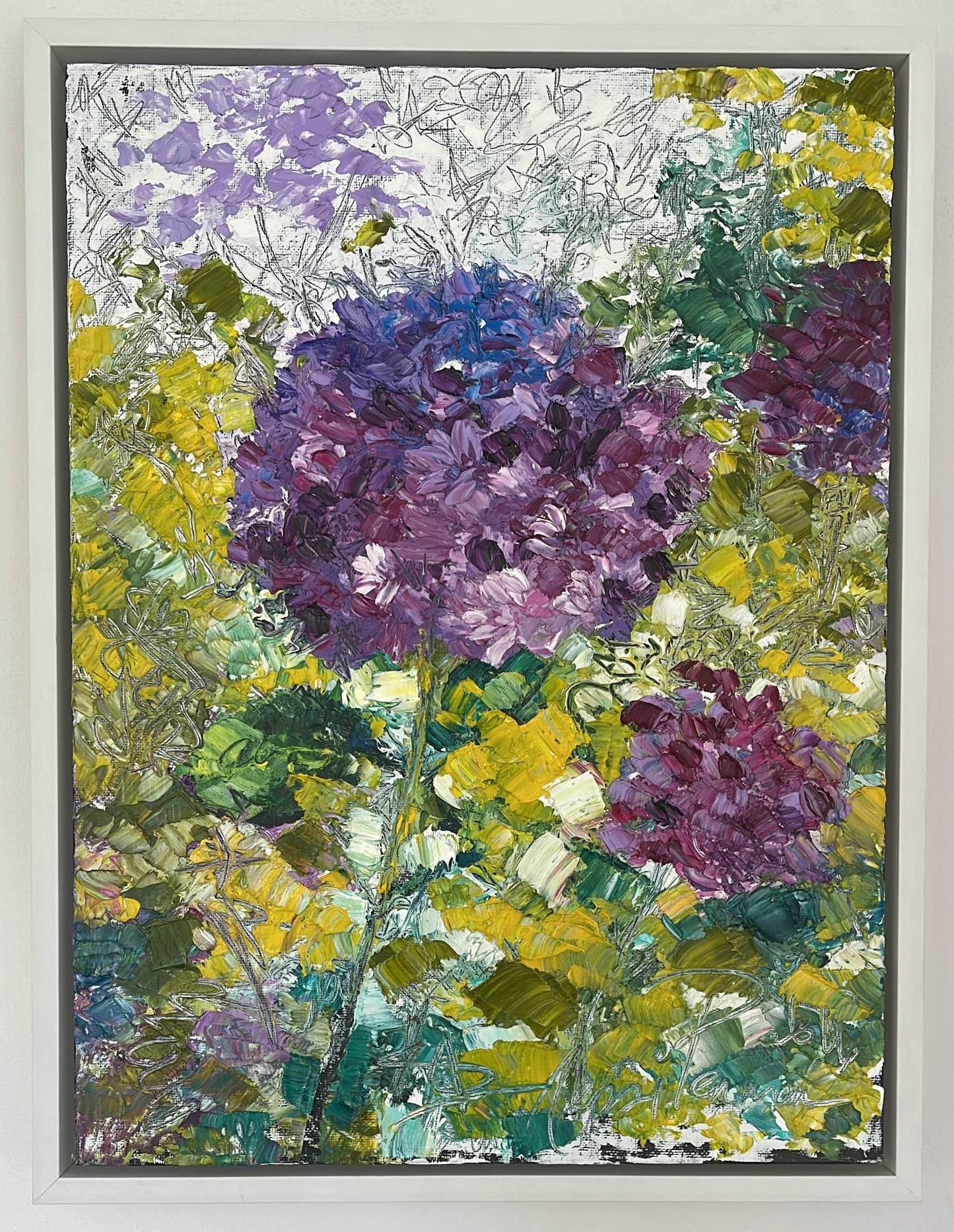 "HYDRANGEA LOVE" Oil Painting